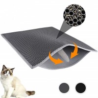 Professional Cat Litter Mat XL Jumbo Honeycomb Double Layer Waterproof Urine Proof Trapping Mat for Litter Boxes